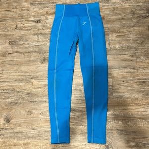 Gymshark. Ultra Seamless Leggings. Blue. Medium.